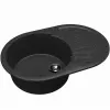 Chiuveta Granit compozit, Negru Dr.Gans Berta 760 76 x 51