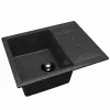 Chiuveta Granit compozit, Negru Dr.Gans Tehno 650  65 x 51