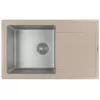 Chiuveta Quart, Inox,  Nisip Florentina COMBI 780  78 x 48
