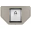 Chiuveta Quartz, Inox, Gri Florentina COMBI 800C  80 x 50