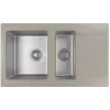 Chiuveta Quartz, Inox, Gri Florentina COMBI 860K  86 x 51