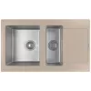 Chiuveta Quartz, Inox, Nisip Florentina COMBI 860K 86 x 51