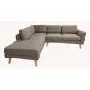Canapea de colt Lemn,  placaj,  spuma poliuretanica,  Stofa,  Gri DP Carla~Stinga Grey,   240 x 210 x 90