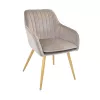 Scaun Placaj,  Spuma poliuretanica,  Metal,  Stofa, Rusty, Golden Legs DP Iris 82 x 60 x 63