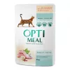 Hrana umeda  85 g 12 buc Optimeal completa pentru pisici adulte cu iepure in sos alb  