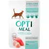 Hrana umeda  0.085 kg 12 buc Optimeal Hrana completa pentru pisici sterilizate cu curcan si file de pui in sos  