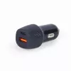 Incarcator masina  ENERGENIE TA-U2QC3-CAR-02 2-port USB car fast charger,  Type-C PD,  18 W,  black