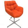 Fotoliu Placaj,  Spuma poliuretanica,  Stofa,  Metal,  Oranj DP VENSAN PLUS CROSS~SORO 51 64 x 71-82