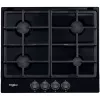 Варочная газовая панель 4 arzatoare, Email, Aprindere electrica, Negru WHIRLPOOL TGML660NB 