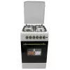 Aragaz combinat 60 l,  4 arzatoare,  Aprindere electrica,  Grill,  50 cm, Inox, Negru Eurolux ТЕ5640IFCX 