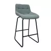 Scaun Metal,  Stofa,  Albastru deschis,  DP Nicole CFS Hoker LB SORO-34+BLACK LEG BLUE 50 x 40 x 97