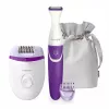 Epilator 2 trepte de viteza, 1 duza, Violet, Alb PHILIPS BRP505/00 