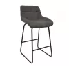 Scaun de bar Stofa, Gri DP Nicole CFS Hoker LB SORO-95+BLACK LEG Grey 