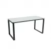 Masa de birou PAL melaminat, Gri DP 1250 mm cu traversa 