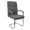Fotoliu de birou Piele eco, Gri DP F-81L~Grey 57 x 50 x 103