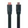 Кабель видео  Cablexpert CC-HDMI4F-6 1.8 m, High speed HDMI flat cable with Ethernet, Supports 4K UHD resolutions at 60 Hz, 1.8 m, black color