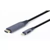 Кабель видео  Cablexpert CC-USB3C-HDMI-01-6 1.8m, USB Type-C to HDMI display adapter cable, Supported resolutions: HDMI up to 4K at 60 Hz, Space Grey