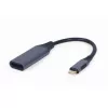 Кабель видео  GEMBIRD A-USB3C-DPF-01 USB Type-C to DisplayPort male adapter, Supported resolutions: up to 4K at 60 Hz, 15 cm, Space Grey