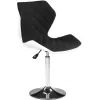 Fotoliu de birou Otel, Piele eco, Stofa, Gazlift, Alb, Negru AG MATRIX 2  48 x 53 x 92-104