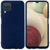 Чехол 6.5" HELMET Case Liquid Silicon Samsung A12, Blue 