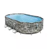 Bazin cu cadru metalic 20241 l, 610 x 366 x 122 cm BESTWAY 56719BW Power Steel Oval 