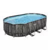 Bazin cu cadru metalic 20241 l, 610 x 366 x 122 cm BESTWAY 5611RBW Power Steel Oval  