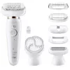 Epilator 40 pensete, 2 trepte de viteze, 7 duze, Alb BRAUN SES9030 3D 