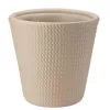 Ghiveci pentru flori  Form Plastic Lina D39,6 cm, H39,8 cm, V36,2 l, crem (juta) 