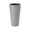 Ghiveci pentru flori  Form Plastic Makata Slim D30 cm, H58,8 cm, V25 l, v5,5 l, beton 