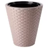 Ghiveci pentru flori  Form Plastic Rattana D30 cm, H32,5 cm, V14,1 l, v5,5 l, mocha 