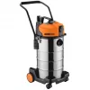 Aspirator industrial 190 mbar, 1200 W, 40 l, Inox, Negru, Oranj Villager VVC 40 DWS 