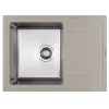 Chiuveta Quart, Inox, Gri Florentina Combi 650  65 x 48