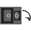 Набор кухонная мойка и смеситель Granit compozit, Negru Dr.Gans Astra 620K + SanDonna F 1069  62 x 51