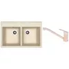 Set chiuveta de bucatarie si baterie Granit compozit, Bej Dr.Gans Astra 780 + SanDonna F 1066  78 x 51