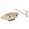 Set chiuveta de bucatarie si baterie Granit compozit, Bej Dr.Gans Gabi + SanDonna F 1066 101.5 x 51