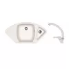Set chiuveta de bucatarie si baterie Granit compozit, Alb Dr.Gans Gabi + SanDonna F 1069  101.5 x 51