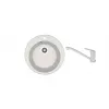 Set chiuveta de bucatarie si baterie Granit compozit, Gri Dr.Gans GALA + SanDonna F 1066  51 x 51