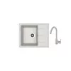 Набор кухонная мойка и смеситель Marmura artificiala, Gri Dr.Gans Nika 580 + SanDonna F 7073 58 x 47