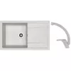Set chiuveta de bucatarie si baterie Granit compozit, marmura compozit, Gri Dr.Gans Techno 860 + SanDonna F 1069  86 x 51