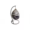 Balansoar  Metal, Negru Villager Kapelykka + baza + perna 122 x 102 x 67