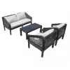 Set mobila de gradina Aluminiu, Maro Villager Picaso Brun 