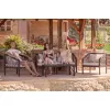 Set mobila de gradina Aluminiu, Maro Villager Picaso Brun 