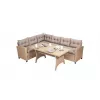 Set mobila de gradina Plastic, Maro Villager TORENTE 