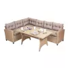 Set mobila de gradina Plastic, Maro Villager TORENTE 