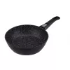 Tigaie 24 cm, Aluminiu forjat, Аcoperire antiaderenta marmura, Negru RESTO 93040 