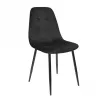 Scaun Metal, Catifea, Stofa, Negru DP M-01-3 HLR-66 BLACK VELVET 