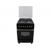 Aragaz combinat 64 l, 4 arzatoare, Aprindere electrica,Timer, Curatare traditionala, 60 cm, Negru VESTA GC-E6060i/RBL/EUR NG 