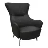 Fotoliu Piele eco, Negru DP Aron 85 х 52 х 52