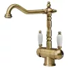 Смеситель для моек Bronz FRANKE Old England Bronzato Bicomand ( 115.0028.204 ) 