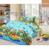 Lenjerie de pat Pentru copii, Bumbac, Albastru Cottony SLP Muza  